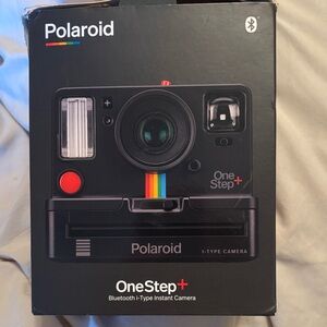 Polaroid OneStep+ Black Instant Camera with Rainbow Accent